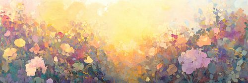 Abstract Flower Field Painting