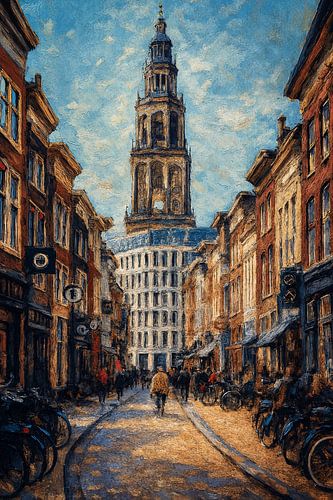 Oosterstraat in der Goldenen Stunde