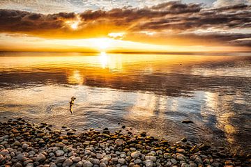 Zonsondergang aan het Bodenmeer van Dieter Walther