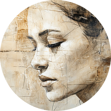Portret Aardetinten | Rustige Expressie van ARTEO Schilderijen