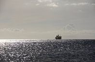 Een driemaster op de Caraïbische Zee van Margot van den Berg thumbnail