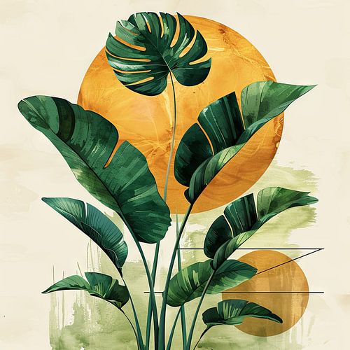 Tropical colours in the sunlight