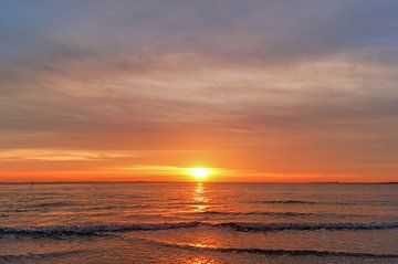 Sunset Zonsondergang te Borssele Sonnenuntergang coucher de soleil