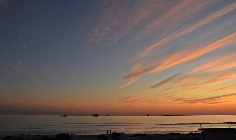 ein wunderschöner Sonnenuntergang am Blouberg Strand aus von Werner Lehmann