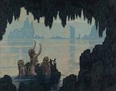 Drei Sirenen singen zu einem Schiff 1912 von Atelier Liesjes Miniaturansicht