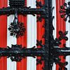 Rouge et blanc ; détail de la porte Kasteel de Haar Utrecht sur My Footprints