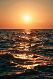 Golden hour by the sea