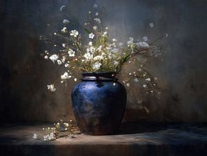 Vase mit Blumen | Midnight Vase with Blossoms