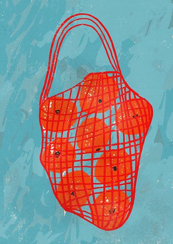 Fresh Oranges Mesh Bag