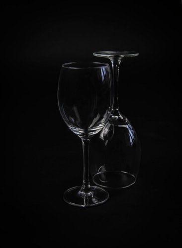 Verres à vin de nature morte