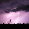 Lightning strike by Jan van der Knaap
