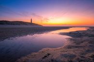 De vuurtoren van Texel tijdens zonsondergang. van Justin Sinner Photography ( Fotograaf op Texel) thumbnail