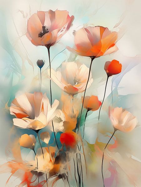 Flowers abstract by Bert Nijholt