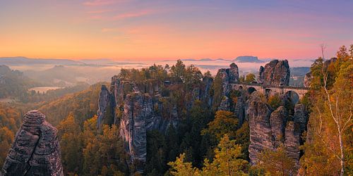 Sunrise at the Bastei
