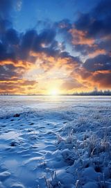 Goldene Stunde im Winter