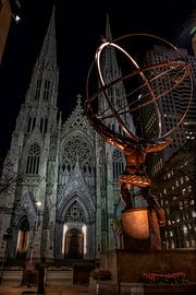 The atlas facing the church