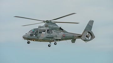 Franse Marine Eurocopter AS 365 N3 Dauphin helikopter.