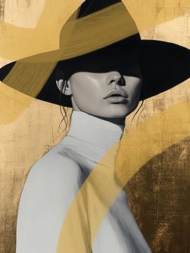 Colour palette gold - vrouw van Studio Palette