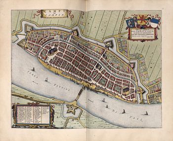 Kampen, Stadsplattegrond Joan Blaeu 1652
