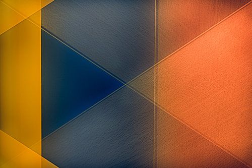Geometrisch patroon in felle warme kleuren