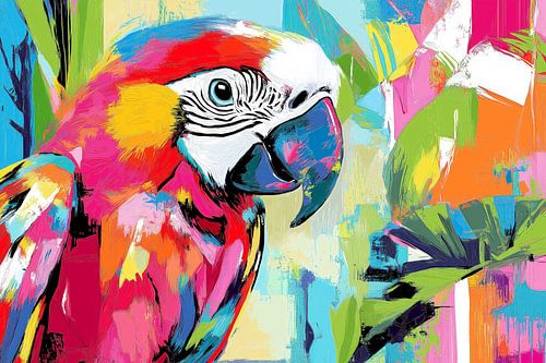 Papegaaien schilderen