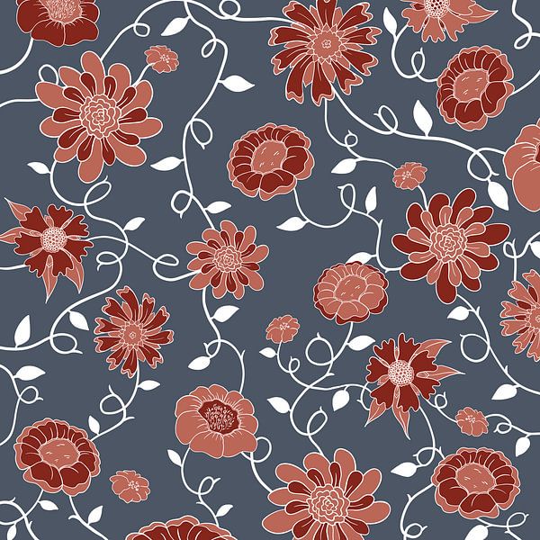 L'Angleterre en fleurs - Motif classique et moderne par Studio Hinte