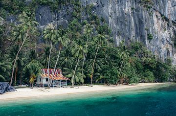 Paradijs op het strand in Palawan, de Filipijnen