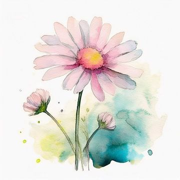 margrietje (bloem) van Evelien Prins