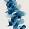 Blauwe bloesems in serene aquarelstijl van But First Framing
