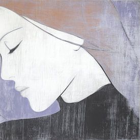 Vrouw In Adempauze von ARTEO Gemälde