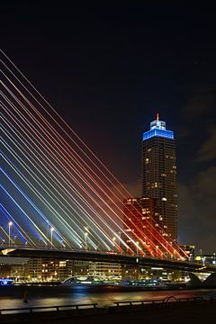 Erasmusbrug, vijf mei viering van Martijn de Waal
