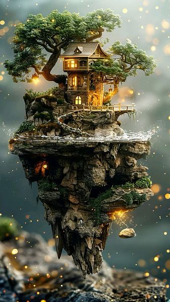 Das Laternenhaus der schwimmenden Insel von Indah Widyaningrum