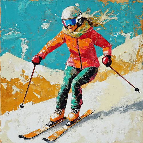 Woman with Skiareals