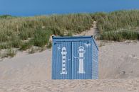 Blaue Strandhütte von Mark Bolijn Miniaturansicht