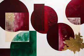 Abstraktes geometrisches Muster mit Farben von Art & Soul Creations