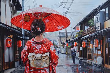 schilderachtig Japans beeld van Egon Zitter
