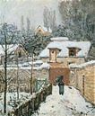 Alfred Sisley-Sneeuw in Louveciennes van finemasterpiece thumbnail