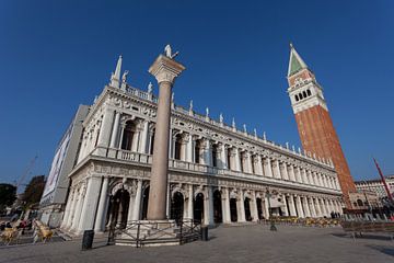 Bibliotheek Marciana  in centrum van oude stad Venetie, Italie