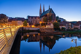 Vue nocturne de Görlitz, Allemagne (6/8) sur Adelheid Smitt