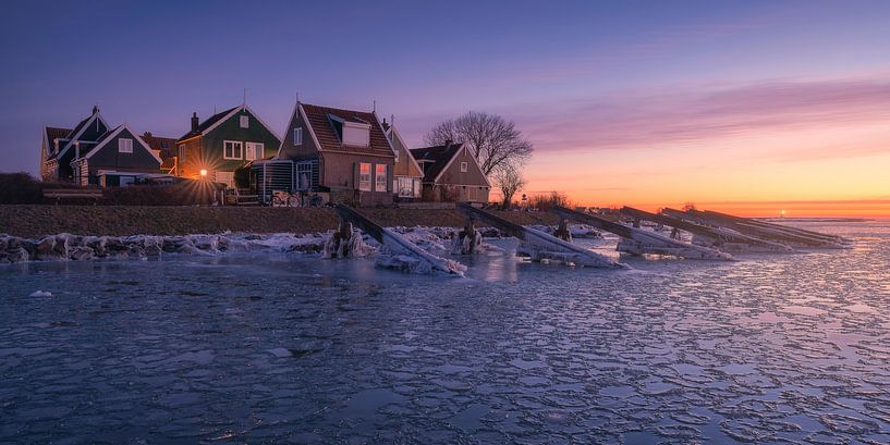 Icebreakers Marken Panorama - from the ice by Vincent Fennis