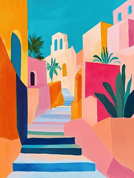 Garden Stairs | Garden Stairs by Eye catching paintings