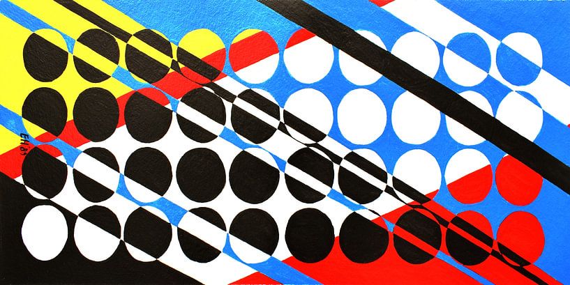 EH PAINTING ART 1989 #0016 Spiegel Liveliness van Willem Hartgers