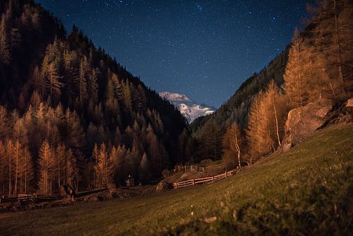 The Alps at night by Maarten Jacobi