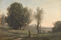 Landschap, Camille Corot van Meesterlijcke Meesters thumbnail