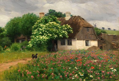 Boerderij met weidebloemen, Hans Andersen Brendekilde