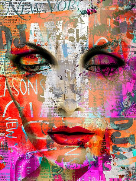 Red lips and N.Y. von Gabi Hampe