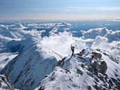 Bergsteiger am Mount McKinley von Menno Boermans Miniaturansicht