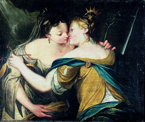 Pax en Justitia - anonymus vicinty of Hans von Aachen, ca 1600