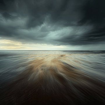 Aanval van de golven onder de storm van Grégoire Auger