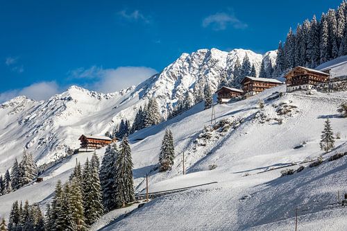 Old mountain farms in the rear Villgratental valley